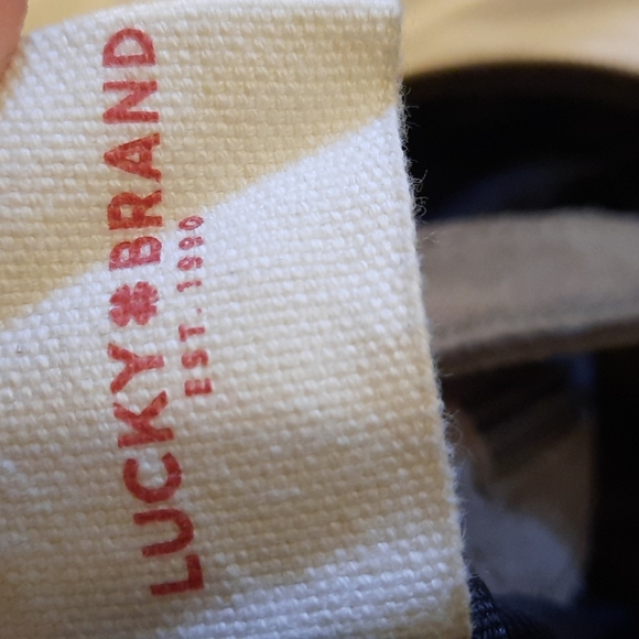 Y2k Luckys brand beige grey suede leather shoulder bag - Picture 8 of 11